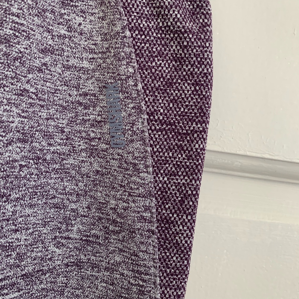 Gymshark red/purple heathered compressive leggings size medium - Picture 2 of 4
